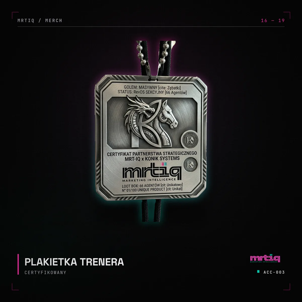 Plakietka Trenera